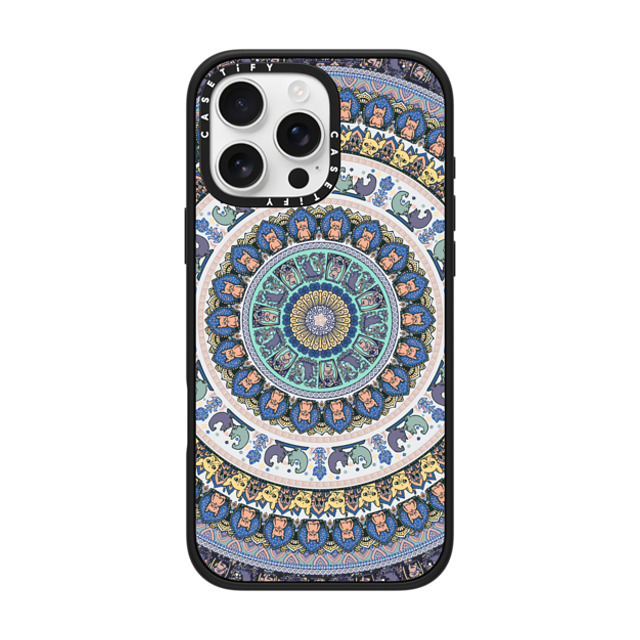 Huebucket x CASETiFY iPhone 16 Pro Max Case Matte Black Impact Case MagSafe Compatible Frenchie Yoga Medallion Huebucket x CASETiFY iPhone 16 Pro Max Case Matte Black Impact Case MagSafe Compatible Frenchie Yoga Medallion