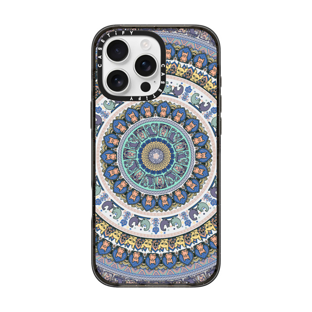 Huebucket x CASETiFY iPhone 16 Pro Max Case Black Impact Case Frenchie Yoga Medallion Father's Day Huebucket x CASETiFY iPhone 16 Pro Max Case Black Impact Case Frenchie Yoga Medallion Father's Day