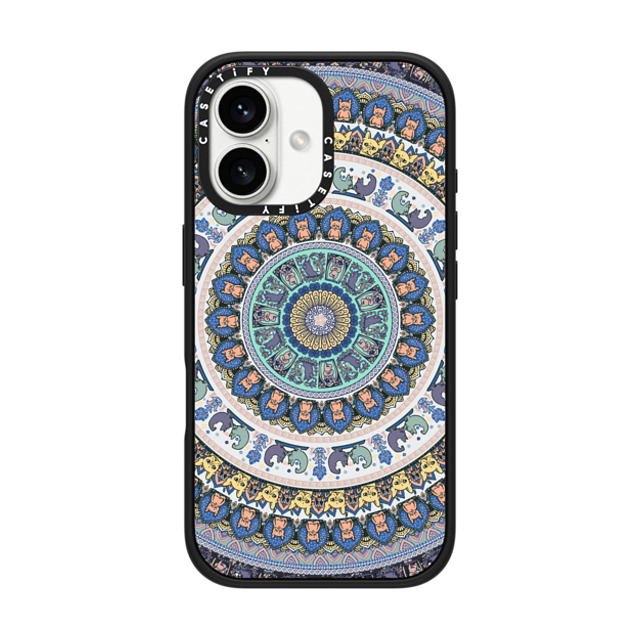 Huebucket x CASETiFY iPhone 16 Case Matte Black Impact Case MagSafe Compatible Frenchie Yoga Medallion Father's Day Huebucket x CASETiFY iPhone 16 Case Matte Black Impact Case MagSafe Compatible Frenchie Yoga Medallion Father's Day