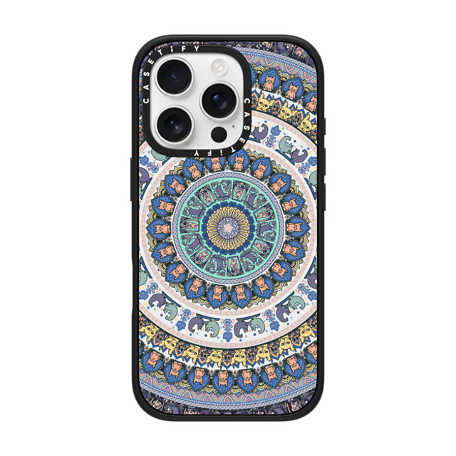 Huebucket x CASETiFY iPhone 16 Pro Case Matte Black Impact Case MagSafe Compatible Frenchie Yoga Medallion Father's Day Huebucket x CASETiFY iPhone 16 Pro Case Matte Black Impact Case MagSafe Compatible Frenchie Yoga Medallion Father's Day
