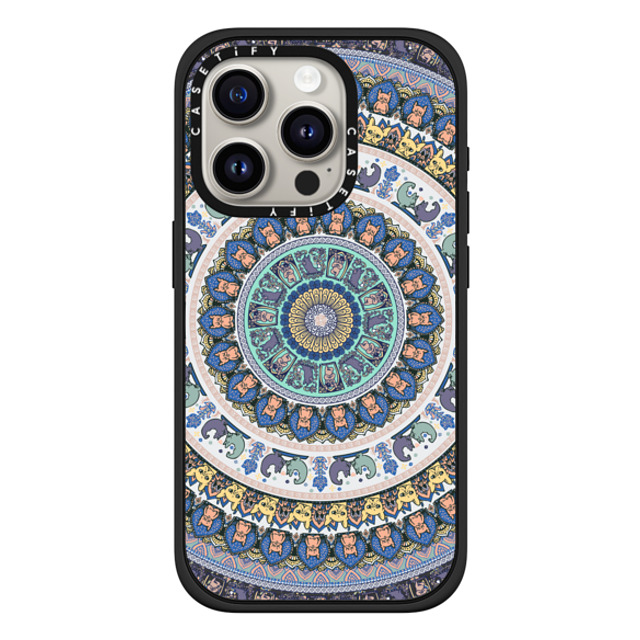 Huebucket x CASETiFY iPhone 15 Pro Case Matte Black Impact Case MagSafe Compatible Frenchie Yoga Medallion Huebucket x CASETiFY iPhone 15 Pro Case Matte Black Impact Case MagSafe Compatible Frenchie Yoga Medallion
