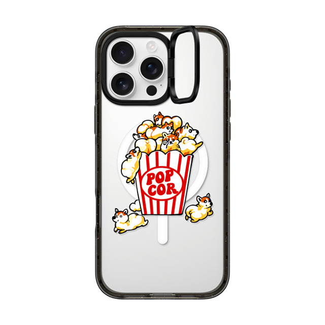 Huebucket x CASETiFY iPhone 16 Pro Max Case Dog,Animal Black インパクトリングスタンドケース MagSafe対応 Pop Corgi Father's Day Huebucket x CASETiFY iPhone 16 Pro Max Case Dog,Animal Black インパクトリングスタンドケース MagSafe対応 Pop Corgi Father's Day