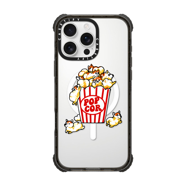 Huebucket x CASETiFY iPhone 16 Pro Max Case Dog,Animal Black ウルトラ インパクトケース MagSafe 対応 Pop Corgi Father's Day Huebucket x CASETiFY iPhone 16 Pro Max Case Dog,Animal Black ウルトラ インパクトケース MagSafe 対応 Pop Corgi Father's Day