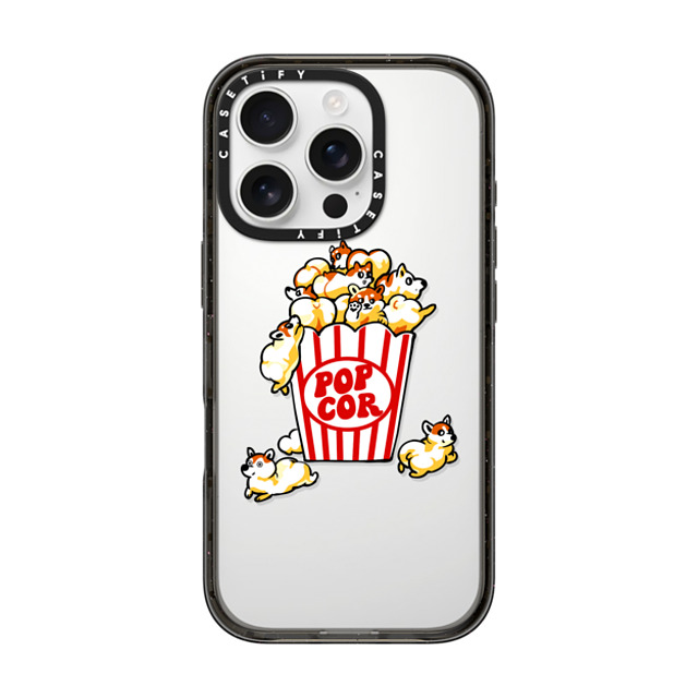 Huebucket x CASETiFY iPhone 16 Pro Case Dog,Animal Black Impact Case Pop Corgi Father's Day Huebucket x CASETiFY iPhone 16 Pro Case Dog,Animal Black Impact Case Pop Corgi Father's Day