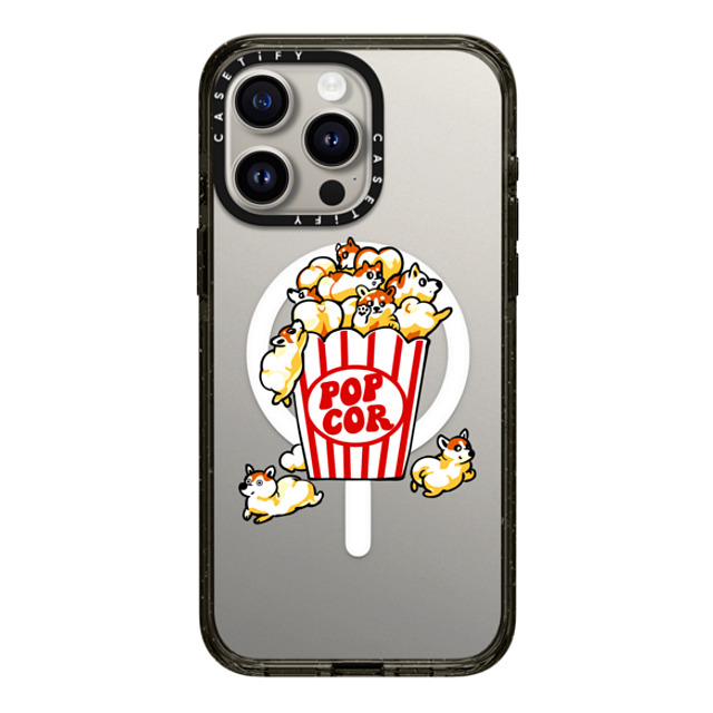 Huebucket x CASETiFY iPhone 15 Pro Max Case Dog,Animal Black Impact Case MagSafe Compatible Pop Corgi Back to School Huebucket x CASETiFY iPhone 15 Pro Max Case Dog,Animal Black Impact Case MagSafe Compatible Pop Corgi Back to School