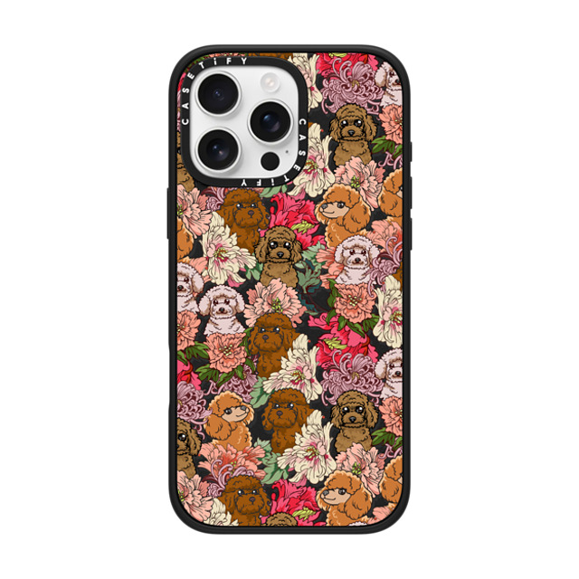 Huebucket x CASETiFY iPhone 16 Pro Max ケース Dog マットブラック インパクトケース MagSafe対応 Because Poodle Father's Day Huebucket x CASETiFY iPhone 16 Pro Max ケース Dog マットブラック インパクトケース MagSafe対応 Because Poodle Father's Day