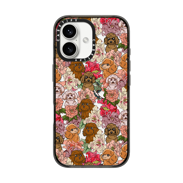 Huebucket x CASETiFY iPhone 16 ケース Dog ブラック インパクトケース MagSafe対応 Because Poodle Father's Day Huebucket x CASETiFY iPhone 16 ケース Dog ブラック インパクトケース MagSafe対応 Because Poodle Father's Day