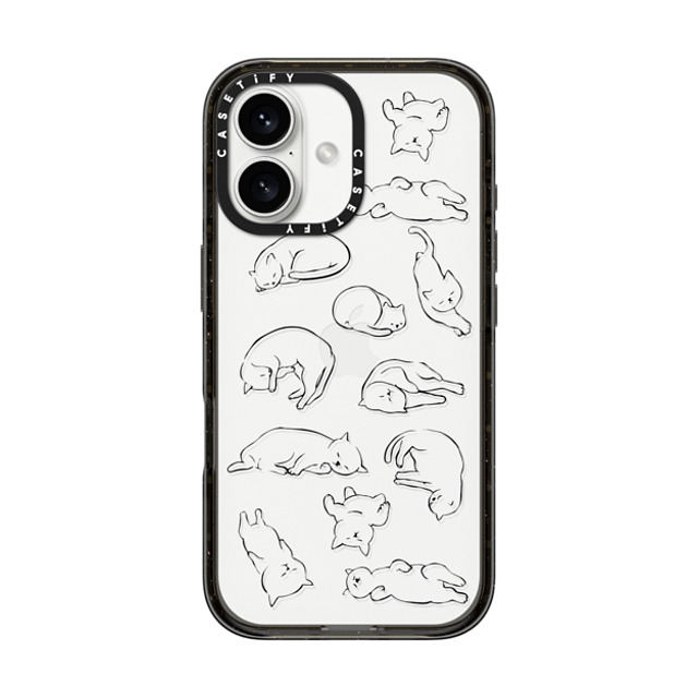 Huebucket x CASETiFY iPhone 16 Case Cat Black Impact Case More Sleep Cat Mother's Day Huebucket x CASETiFY iPhone 16 Case Cat Black Impact Case More Sleep Cat Mother's Day