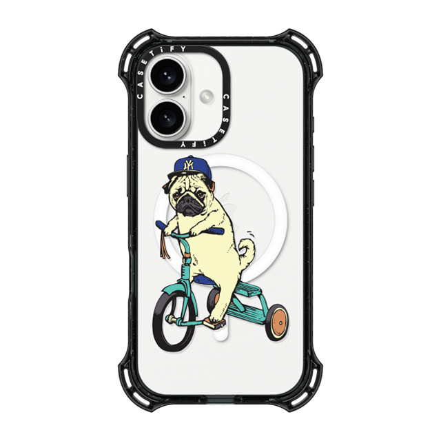 Huebucket x CASETiFY iPhone 16 ケース ブラック バウンスケース Haters Gonna Hate