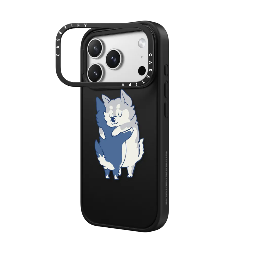Impact Ring Stand iPhone 17 Pro Max Case MagSafe Compatible - Husky hugs