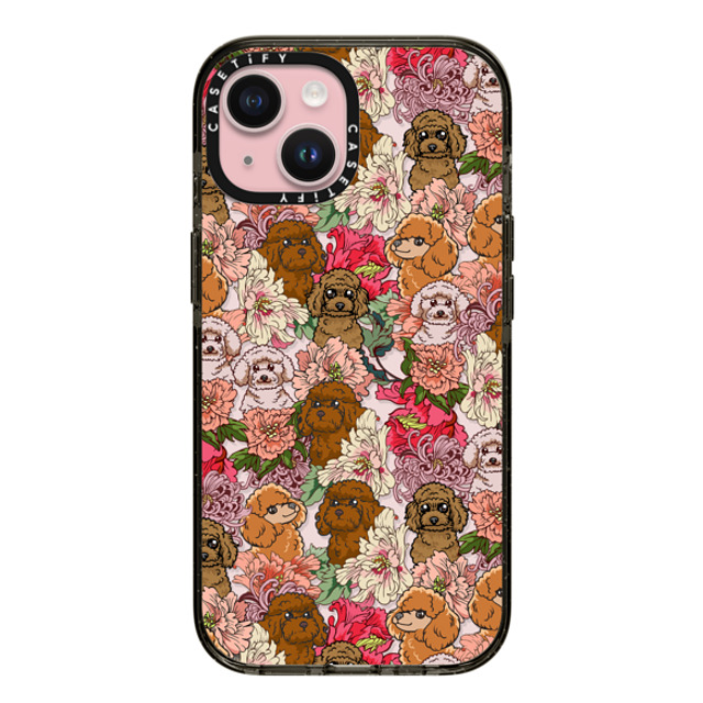 Huebucket x CASETiFY iPhone 15 Case Dog Black インパクトケース Because Poodle Mother's Day Huebucket x CASETiFY iPhone 15 Case Dog Black インパクトケース Because Poodle Mother's Day