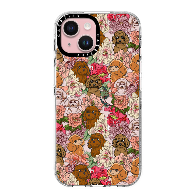 Huebucket x CASETiFY iPhone 15 ケース Dog クリア クリア ケース MagSafe対応 Because Poodle Father's Day Huebucket x CASETiFY iPhone 15 ケース Dog クリア クリア ケース MagSafe対応 Because Poodle Father's Day