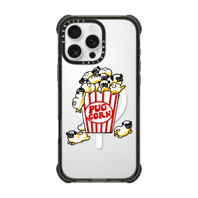 Huebucket x CASETiFY iPhone 16 Pro Max ケース Dog,Animal ブラック ウルトラ インパクトケース MagSafe 対応 Pug Corn Father's Day Huebucket x CASETiFY iPhone 16 Pro Max ケース Dog,Animal ブラック ウルトラ インパクトケース MagSafe 対応 Pug Corn Father's Day