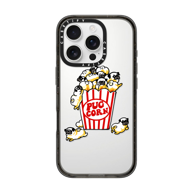Huebucket x CASETiFY iPhone 16 Pro Case Dog,Animal Black Impact Case Pug Corn Father's Day Huebucket x CASETiFY iPhone 16 Pro Case Dog,Animal Black Impact Case Pug Corn Father's Day