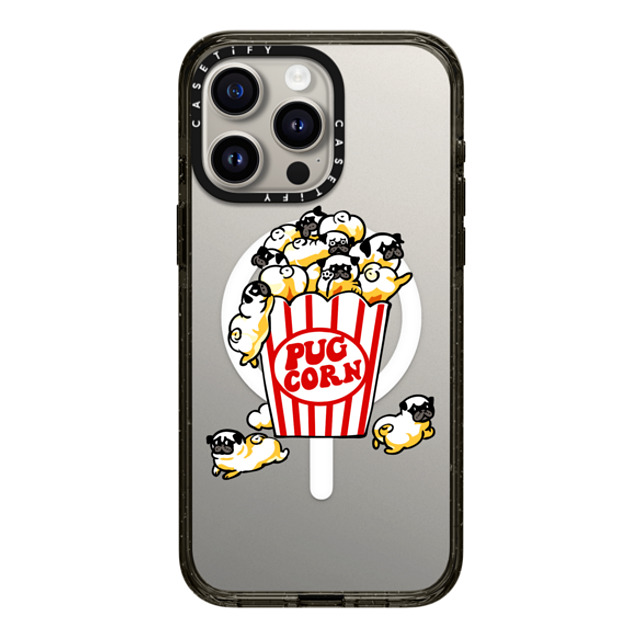 Huebucket x CASETiFY iPhone 15 Pro Max Case Dog,Animal Black Impact Case MagSafe Compatible Pug Corn Back to School Huebucket x CASETiFY iPhone 15 Pro Max Case Dog,Animal Black Impact Case MagSafe Compatible Pug Corn Back to School