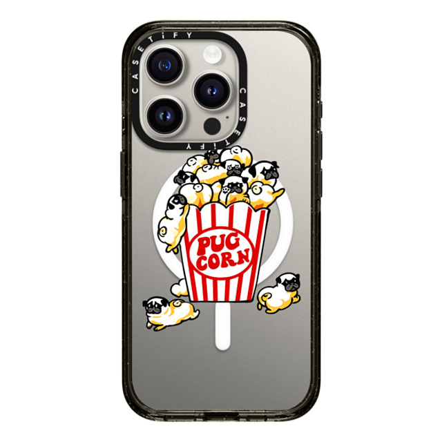 Huebucket x CASETiFY iPhone 15 Pro Case Dog,Animal Black Impact Case MagSafe Compatible Pug Corn Mother's Day Huebucket x CASETiFY iPhone 15 Pro Case Dog,Animal Black Impact Case MagSafe Compatible Pug Corn Mother's Day