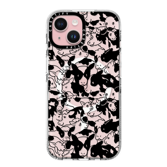 Huebucket x CASETiFY iPhone 15 Case Cow クリア クリア ケース MagSafe対応 Oh Cows Mother's Day Huebucket x CASETiFY iPhone 15 Case Cow クリア クリア ケース MagSafe対応 Oh Cows Mother's Day