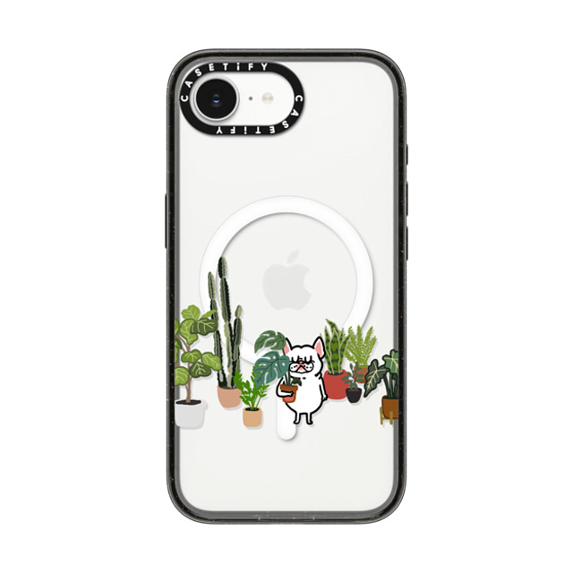 Huebucket x CASETiFY iPhone 16e Case Dog,Cartoon Black Impact Case MagSafe Compatible Frenchie and Plants Back to School Huebucket x CASETiFY iPhone 16e Case Dog,Cartoon Black Impact Case MagSafe Compatible Frenchie and Plants Back to School