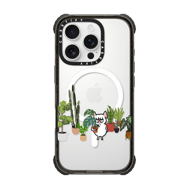 Huebucket x CASETiFY iPhone 16 Pro Case Dog,Cartoon Black ウルトラ インパクトケース MagSafe 対応 Frenchie and Plants Back to School Huebucket x CASETiFY iPhone 16 Pro Case Dog,Cartoon Black ウルトラ インパクトケース MagSafe 対応 Frenchie and Plants Back to School