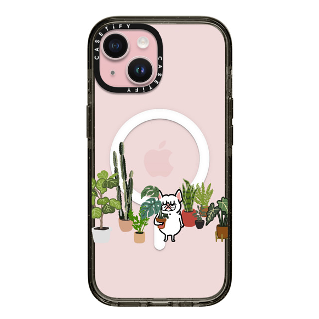 Huebucket x CASETiFY iPhone 15 Case Dog,Cartoon Black Impact Case MagSafe Compatible Frenchie and Plants Back to School Huebucket x CASETiFY iPhone 15 Case Dog,Cartoon Black Impact Case MagSafe Compatible Frenchie and Plants Back to School