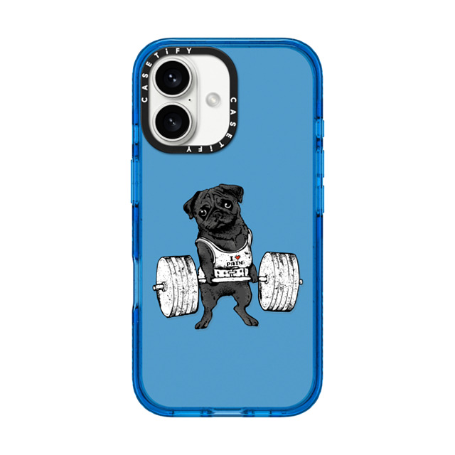 Huebucket x CASETiFY iPhone 16 Case スカイブルー Impact Case Black Pug Lift Huebucket x CASETiFY iPhone 16 Case スカイブルー Impact Case Black Pug Lift