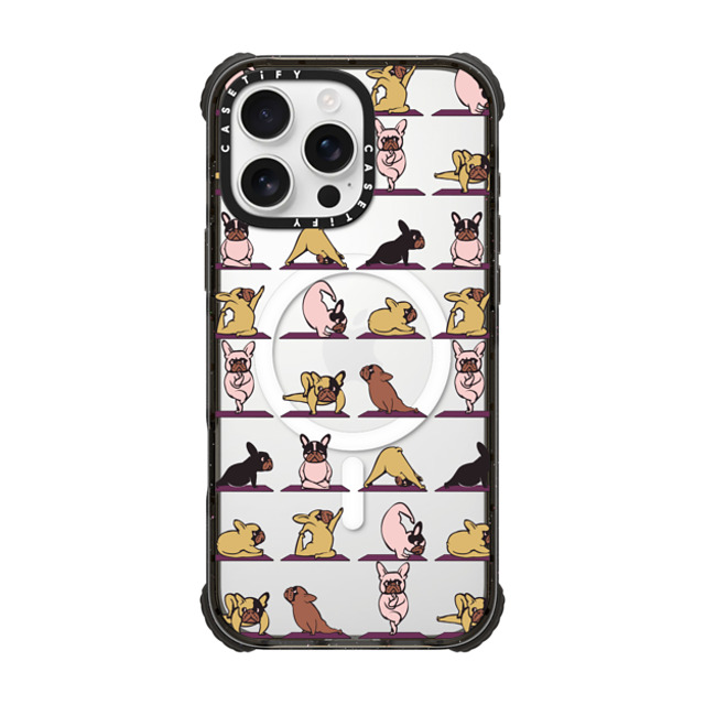 Huebucket x CASETiFY iPhone 16 Pro Max Case Dog,Cartoon ブラック ウルトラ インパクトケース MagSafe 対応 Frenchie Yoga New iPhone Huebucket x CASETiFY iPhone 16 Pro Max Case Dog,Cartoon ブラック ウルトラ インパクトケース MagSafe 対応 Frenchie Yoga New iPhone