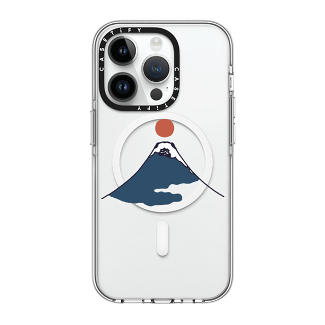 Huebucket x CASETiFY iPhone 14 Pro Case Clear Clear Case MagSafe Compatible Abstract Mount Fuji Pug Huebucket x CASETiFY iPhone 14 Pro Case Clear Clear Case MagSafe Compatible Abstract Mount Fuji Pug