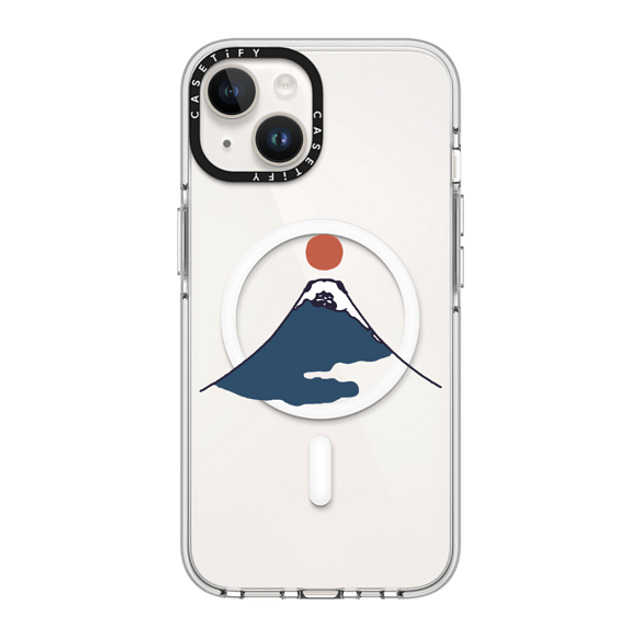 Huebucket x CASETiFY iPhone 14 Case Clear Clear Case MagSafe Compatible Abstract Mount Fuji Pug Huebucket x CASETiFY iPhone 14 Case Clear Clear Case MagSafe Compatible Abstract Mount Fuji Pug