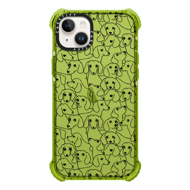 Huebucket x CASETiFY iPhone 14 Plus Case Dog,Cartoon Kiwi ウルトラインパクトケース Oh Dachshund Back to School Huebucket x CASETiFY iPhone 14 Plus Case Dog,Cartoon Kiwi ウルトラインパクトケース Oh Dachshund Back to School