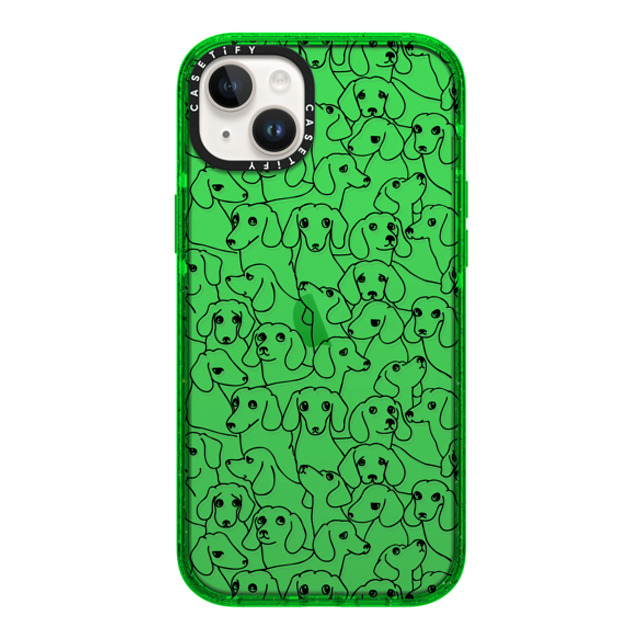 Huebucket x CASETiFY iPhone 14 Plus Case グリーン Impact Case Oh Dachshund Huebucket x CASETiFY iPhone 14 Plus Case グリーン Impact Case Oh Dachshund