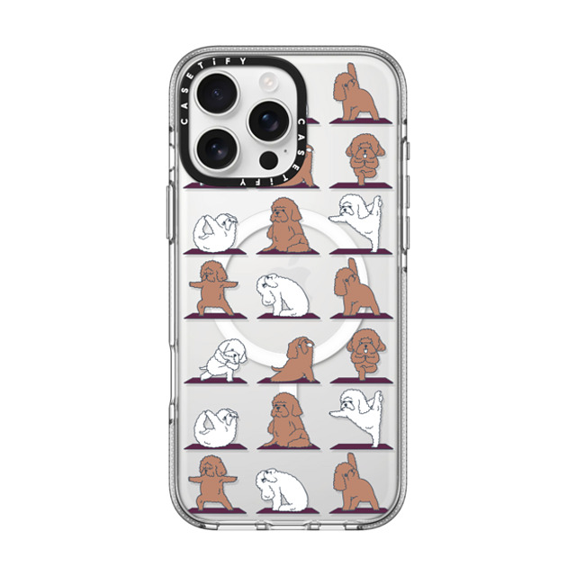 Huebucket x CASETiFY iPhone 16 Pro Max Case Dog Clear Clear Case MagSafe Compatible Poodle Yoga Father's Day Huebucket x CASETiFY iPhone 16 Pro Max Case Dog Clear Clear Case MagSafe Compatible Poodle Yoga Father's Day