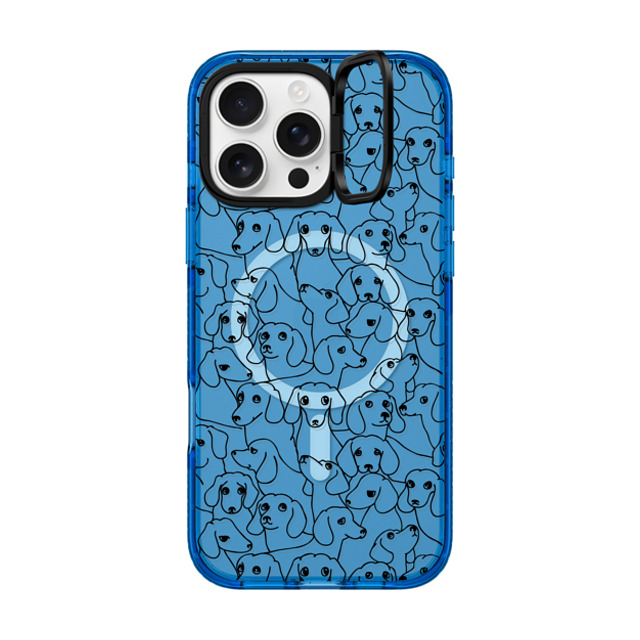Huebucket x CASETiFY iPhone 16 Pro Max Case スカイブルー インパクトリングスタンドケース MagSafe対応 Oh Dachshund Huebucket x CASETiFY iPhone 16 Pro Max Case スカイブルー インパクトリングスタンドケース MagSafe対応 Oh Dachshund