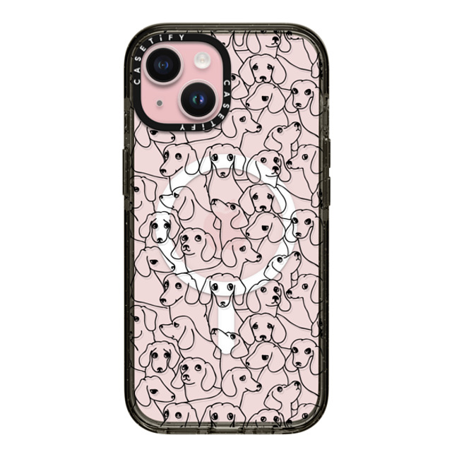 Huebucket x CASETiFY iPhone 15 Case Dog,Cartoon Black Impact Case MagSafe Compatible Oh Dachshund Back to School Huebucket x CASETiFY iPhone 15 Case Dog,Cartoon Black Impact Case MagSafe Compatible Oh Dachshund Back to School