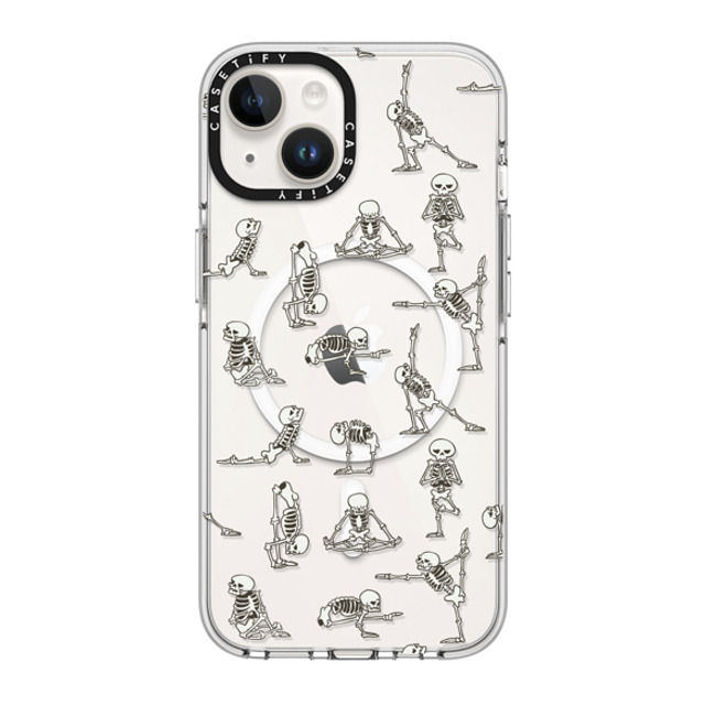 Huebucket x CASETiFY iPhone 14 ケース クリア クリア ケース MagSafe対応 Skeleton Yoga