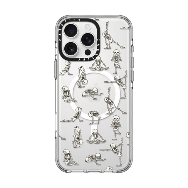 Huebucket x CASETiFY iPhone 16 Pro Max ケース クリア クリア ケース MagSafe対応 Skeleton Yoga