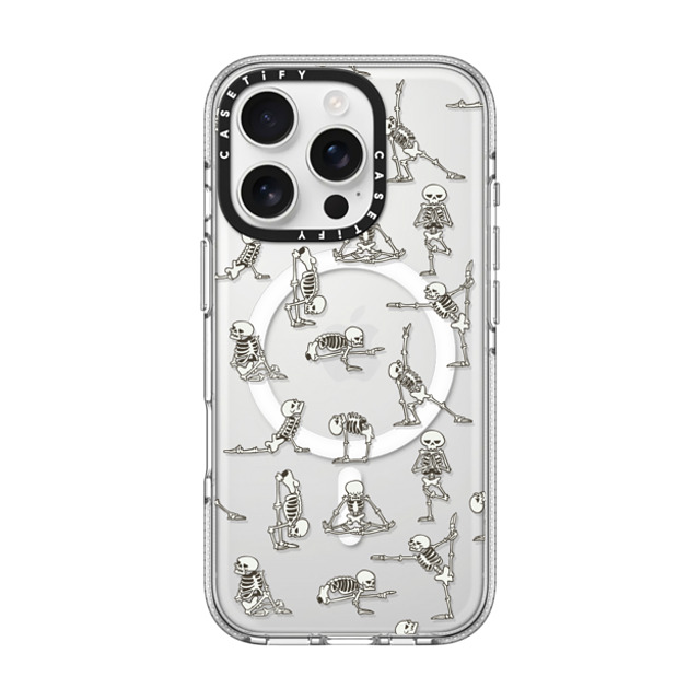 Huebucket x CASETiFY iPhone 16 Pro ケース クリア クリア ケース MagSafe対応 Skeleton Yoga