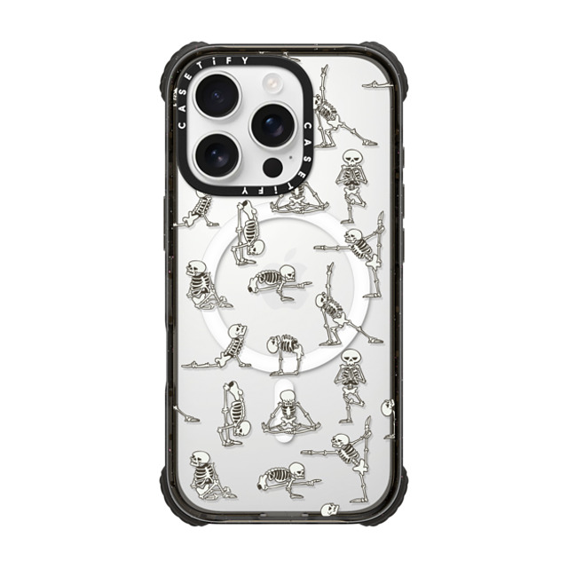 Huebucket x CASETiFY iPhone 16 Pro Case Black ウルトラ インパクトケース MagSafe 対応 Skeleton Yoga Huebucket x CASETiFY iPhone 16 Pro Case Black ウルトラ インパクトケース MagSafe 対応 Skeleton Yoga