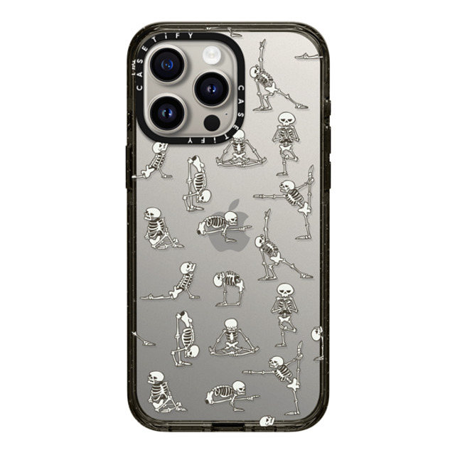 Huebucket x CASETiFY iPhone 15 Pro Max ケース ブラック インパクトケース Skeleton Yoga