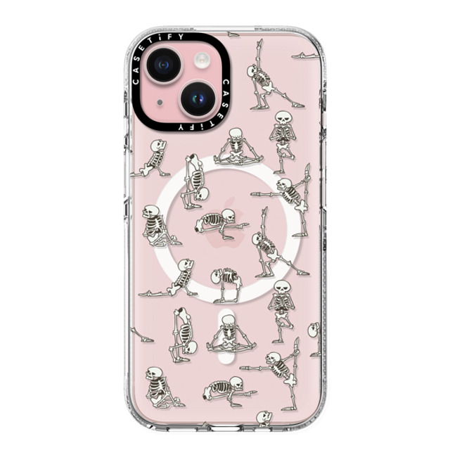 Huebucket x CASETiFY iPhone 15 ケース クリア クリア ケース MagSafe対応 Skeleton Yoga