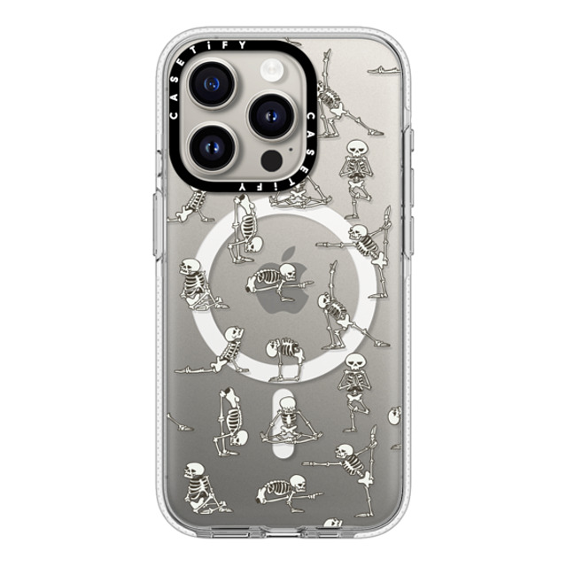 Huebucket x CASETiFY iPhone 15 Pro ケース クリア クリア ケース MagSafe対応 Skeleton Yoga