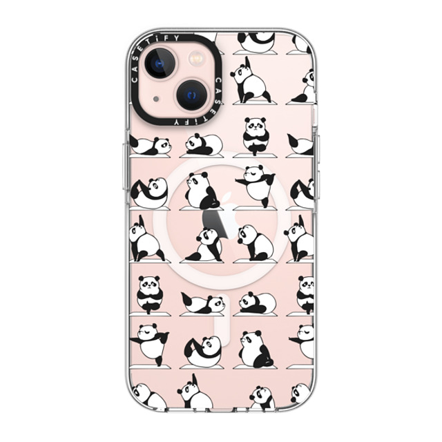 Huebucket x CASETiFY iPhone 13 ケース クリア クリア ケース MagSafe対応 Panda Yoga