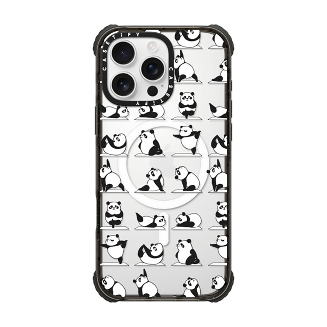 Huebucket x CASETiFY iPhone 16 Pro Max Case Black ウルトラ インパクトケース MagSafe 対応 Panda Yoga Huebucket x CASETiFY iPhone 16 Pro Max Case Black ウルトラ インパクトケース MagSafe 対応 Panda Yoga