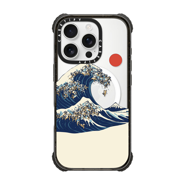 Huebucket x CASETiFY iPhone 16 Pro Case Dog,Nature Black ウルトラ インパクトケース MagSafe 対応 The Great Wave of Pugs Father's Day Huebucket x CASETiFY iPhone 16 Pro Case Dog,Nature Black ウルトラ インパクトケース MagSafe 対応 The Great Wave of Pugs Father's Day