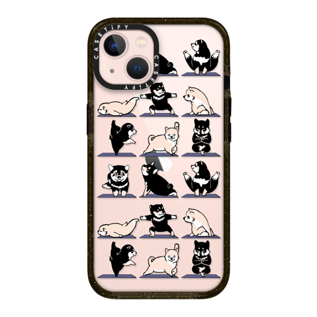 Huebucket x CASETiFY iPhone 13 ケース ブラック インパクトケース Shiba Yoga