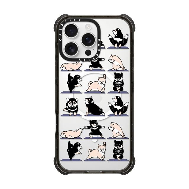 Huebucket x CASETiFY iPhone 16 Pro Max Case Black ウルトラ インパクトケース MagSafe 対応 Shiba Yoga Huebucket x CASETiFY iPhone 16 Pro Max Case Black ウルトラ インパクトケース MagSafe 対応 Shiba Yoga