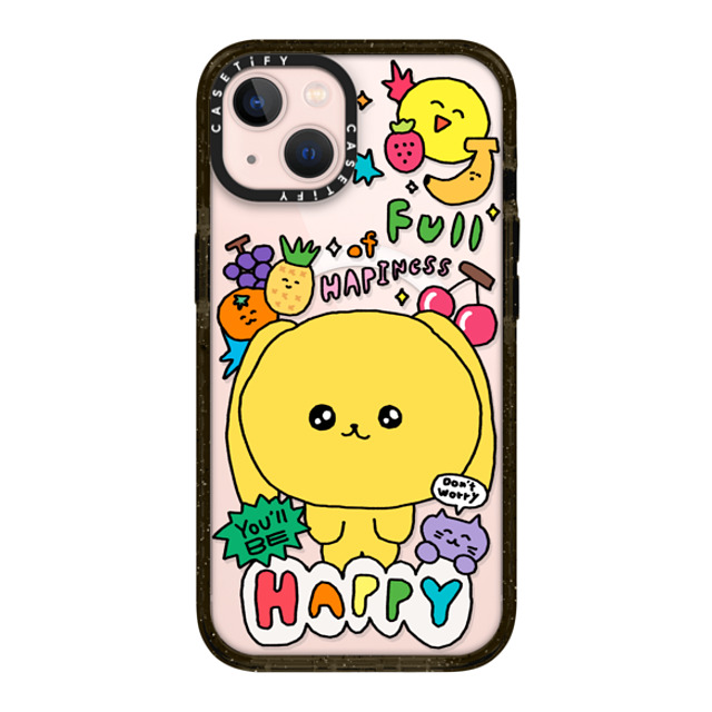 Gosimperson x CASETiFY iPhone 13 ケース ブラック インパクトケース MagSafe対応 You'll be happy~