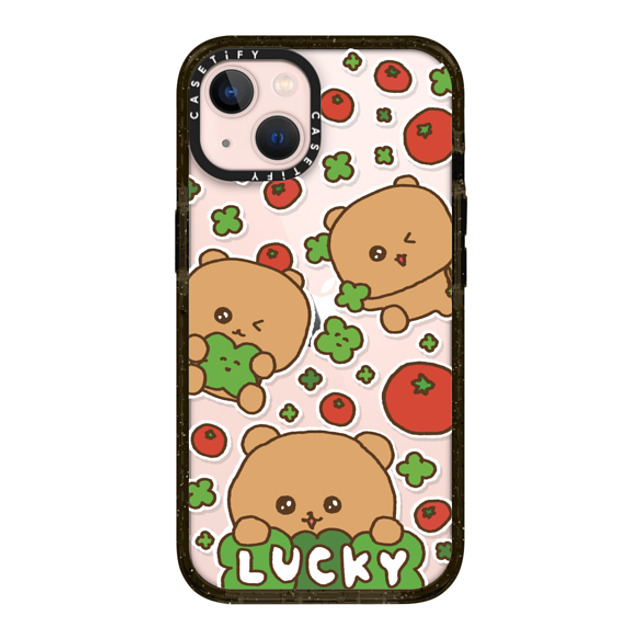 Gosimperson x CASETiFY iPhone 13 ケース ブラック インパクトケース LUCKY TOMATO