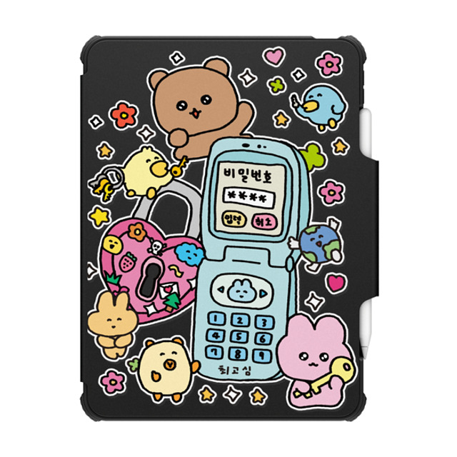 "Gosimperson x CASETiFY iPad Pro 12.9" (第5/6世代) Black インパクト フォリオ ケース SECRET UNLUCKED Mother's Day" "Gosimperson x CASETiFY iPad Pro 12.9" (第5/6世代) Black インパクト フォリオ ケース SECRET UNLUCKED Mother's Day"