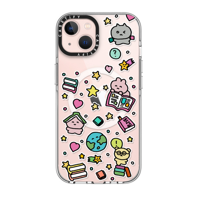 Gosimperson x CASETiFY iPhone 13 ケース クリア クリア ケース MagSafe対応 DREAMING WORLD OF BOOKS