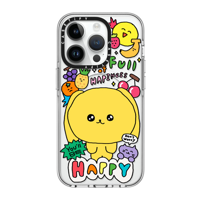 Gosimperson x CASETiFY iPhone 14 Pro ケース クリア クリア ケース MagSafe対応 You'll be happy~